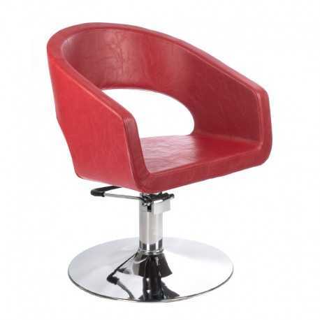 Fotel fryzjerski Paolo Czerwony