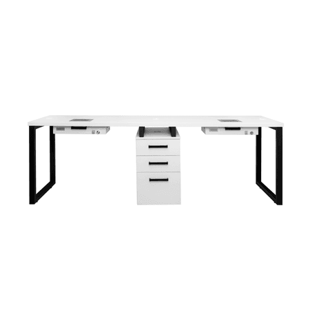 Biurko do manicure dwustanowiskowe Doppio 4 VENTO PRO PLUS