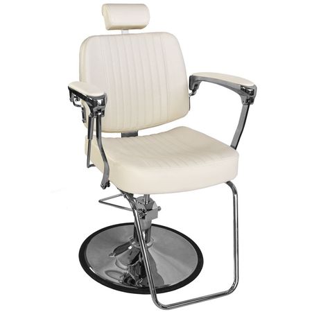 Fotel barberski BJORN BH-3318 Kremowy