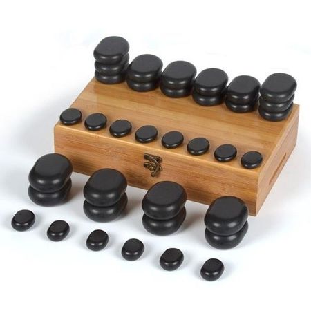 Kamienie do masażu - zestaw kamieni 45szt