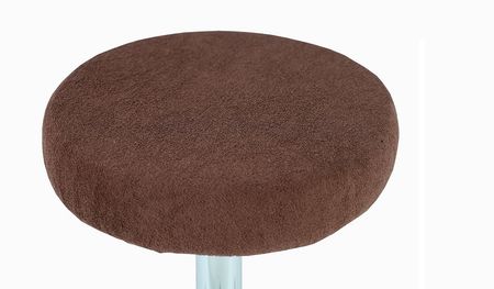 Pokrowiec na taboret frotte 30-40cm CZEKOLADOWY
