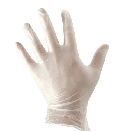Rękawiczki winylowe bezpudrowe rozmiar L 100szt.
