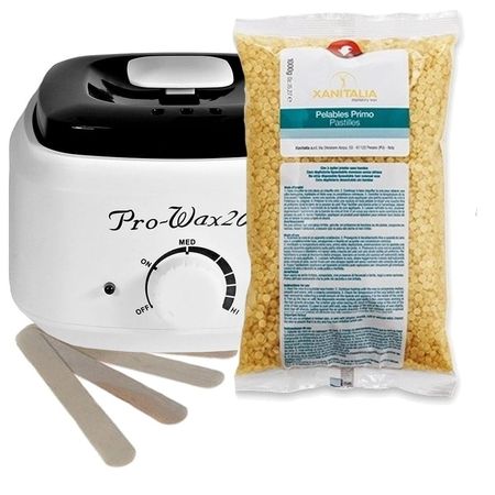 Zestaw podgrzewacz + wosk dropsy miodowy + szpatuły